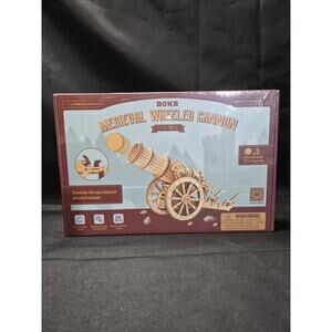 ROKR Medieval Wheeled Cannon Wooden Puzzle Epic War New Still Sealed Never Used